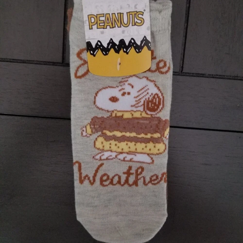 Peanuts Fall Cozy 2 Pair Adult Ankle Sock Set